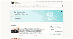 Desktop Screenshot of izt.de